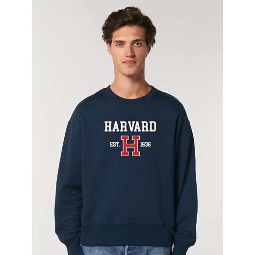 American Universities Bluza &quot;Harvard EST 1636&quot; w kolorze granatowym ze sklepu Limango Polska w kategorii Bluzy męskie - zdjęcie 184214089