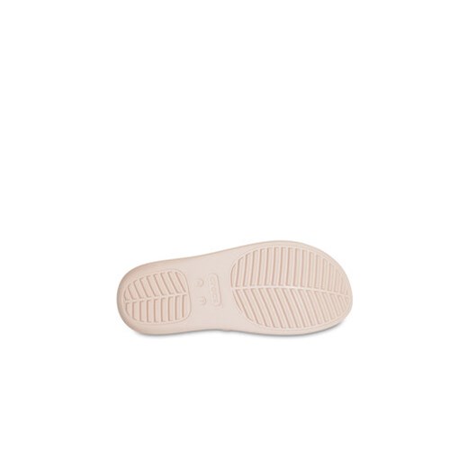 Klapki damskie Crocs beżowe bez zapięcia casual 