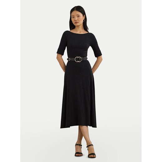LAUREN RALPH LAUREN Sukienka codzienna 200973599001 Czarny Slim Fit ze sklepu MODIVO w kategorii Sukienki - zdjęcie 184214446