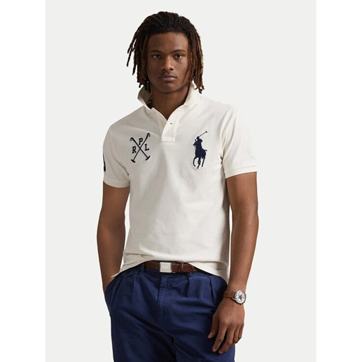 Polo Ralph Lauren Polo 710978082002 Biały Custom Slim Fit ze sklepu MODIVO w kategorii T-shirty męskie - zdjęcie 184214448