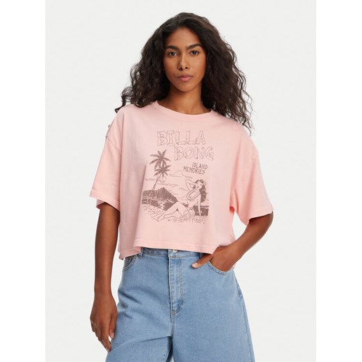 Billabong T-Shirt Island Memories EBJZT00427 Koralowy Oversize ze sklepu MODIVO w kategorii Bluzki damskie - zdjęcie 184214535