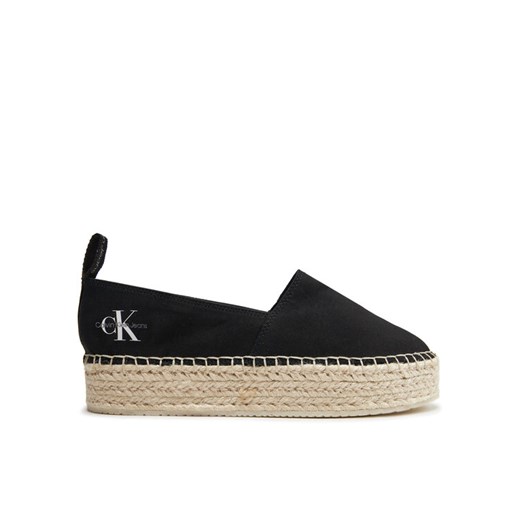 Espadryle Calvin Klein Jeans Platform Espadrille Ml Btw YW0YW01378 Czarny ze sklepu eobuwie.pl w kategorii Espadryle damskie - zdjęcie 184215468