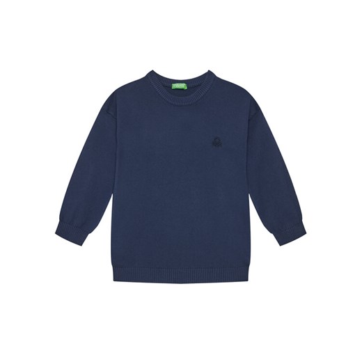 United Colors Of Benetton Sweter 1098G100U Granatowy Regular Fit ze sklepu MODIVO w kategorii Swetry chłopięce - zdjęcie 184215875