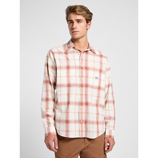 LEE MĘSKA KOSZULA LEE WORKWEAR SHIRT 2_0 REDWOOD 112364151 ze sklepu YouNeedit.pl w kategorii Koszule męskie - zdjęcie 184216319