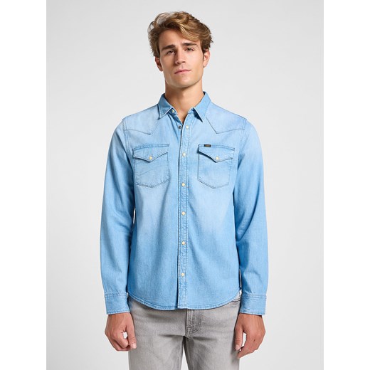 LEE MĘSKA KOSZULA JEANSOWA LEE REGULAR WESTERN SHIRT STARLIGHT WASH 112363914 ze sklepu YouNeedit.pl w kategorii Koszule męskie - zdjęcie 184216349