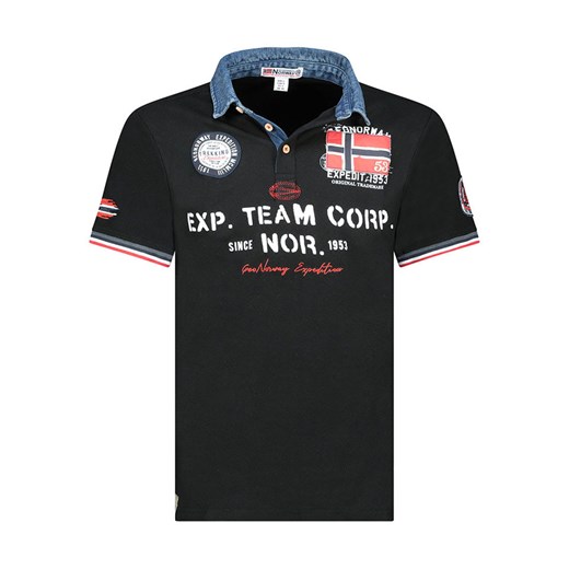 Geographical Norway Koszulka polo &quot;Koptaine&quot; w kolorze czarnym ze sklepu Limango Polska w kategorii T-shirty męskie - zdjęcie 184216919