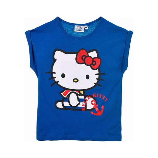 Hello Kitty Koszulka &quot;Hello Kitty&quot; w kolorze niebieskim ze sklepu Limango Polska w kategorii Bluzki dziewczęce - zdjęcie 184217727