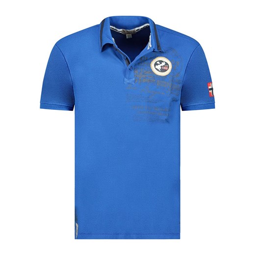 Geographical Norway Koszulka polo &quot;Karuen&quot; w kolorze niebieskim ze sklepu Limango Polska w kategorii T-shirty męskie - zdjęcie 184217877
