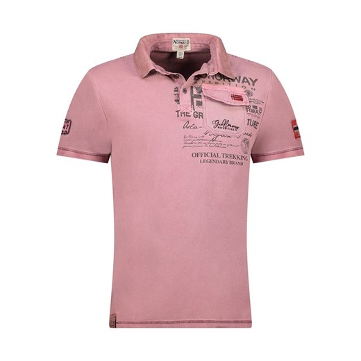 Geographical Norway Koszulka polo &quot;Keony&quot; w kolorze lawendowym ze sklepu Limango Polska w kategorii T-shirty męskie - zdjęcie 184217889