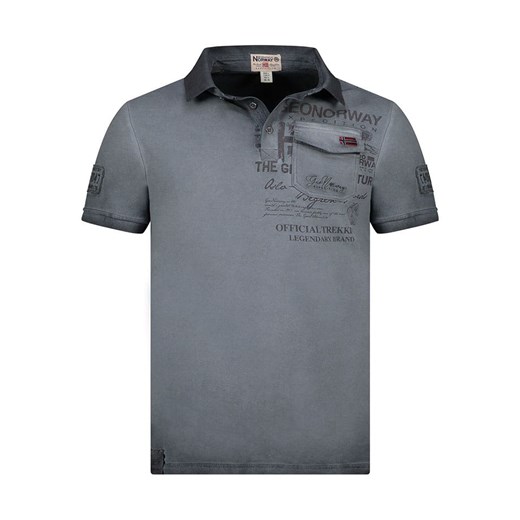 Geographical Norway Koszulka polo &quot;Keony&quot; w kolorze szarym ze sklepu Limango Polska w kategorii T-shirty męskie - zdjęcie 184217897
