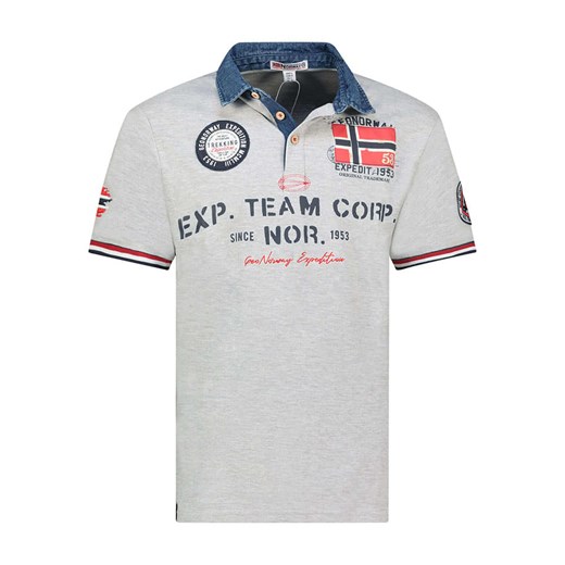 Geographical Norway Koszulka polo &quot;Koptaine&quot; w kolorze szarym ze sklepu Limango Polska w kategorii T-shirty męskie - zdjęcie 184217985