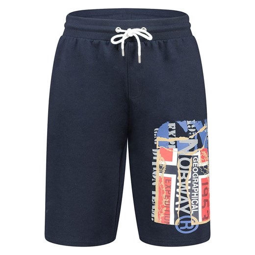 Geographical Norway Bermudy &quot;Paytorn&quot; w kolorze granatowym ze sklepu Limango Polska w kategorii Spodenki męskie - zdjęcie 184217989
