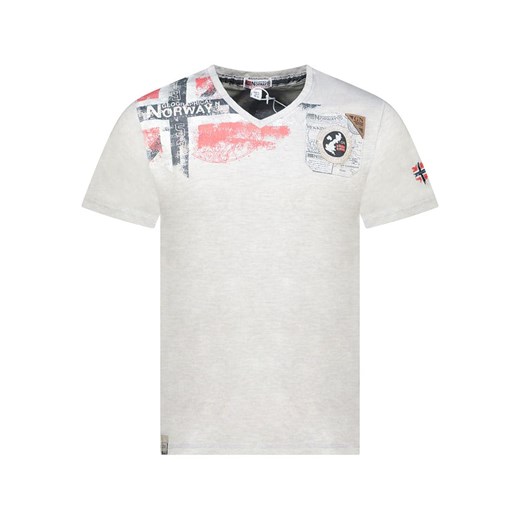 Geographical Norway Koszulka &quot;Jamo&quot; w kolorze jasnoszarym ze sklepu Limango Polska w kategorii T-shirty męskie - zdjęcie 184218017