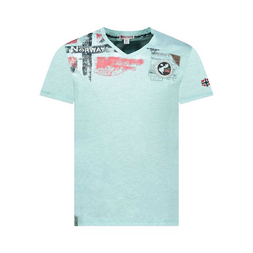 Geographical Norway Koszulka &quot;Jamo&quot; w kolorze miętowym ze sklepu Limango Polska w kategorii T-shirty męskie - zdjęcie 184218025