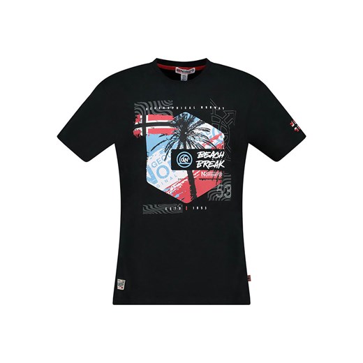 Geographical Norway Koszulka &quot;J-Break&quot; w kolorze czarnym ze sklepu Limango Polska w kategorii T-shirty męskie - zdjęcie 184218045