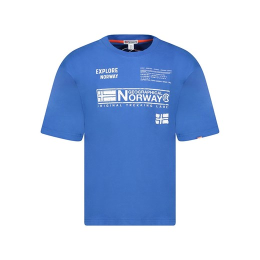 Geographical Norway Koszulka &quot;Jartin&quot; w kolorze niebieskim ze sklepu Limango Polska w kategorii T-shirty męskie - zdjęcie 184218065