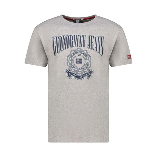 Geographical Norway Koszulka &quot;Jacao&quot; w kolorze szarym ze sklepu Limango Polska w kategorii T-shirty męskie - zdjęcie 184218069