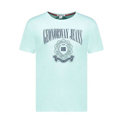 Geographical Norway Koszulka &quot;Jacao&quot; w kolorze miętowym ze sklepu Limango Polska w kategorii T-shirty męskie - zdjęcie 184218077