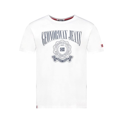 Geographical Norway Koszulka &quot;Jacao&quot; w kolorze białym ze sklepu Limango Polska w kategorii T-shirty męskie - zdjęcie 184218085