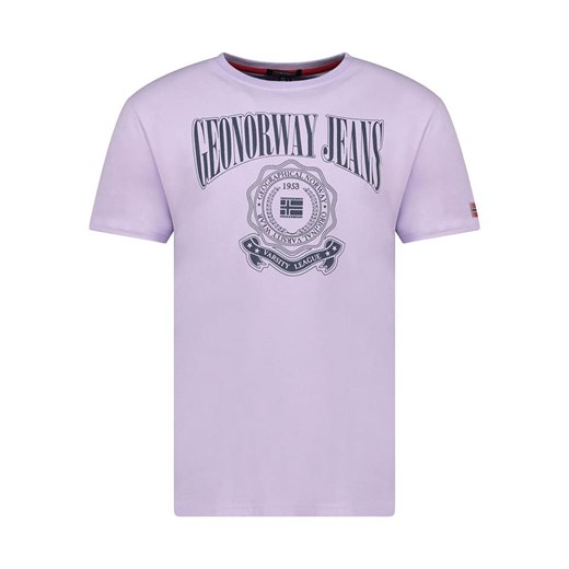 Geographical Norway Koszulka &quot;Jacao&quot; w kolorze fioletowym ze sklepu Limango Polska w kategorii T-shirty męskie - zdjęcie 184218089