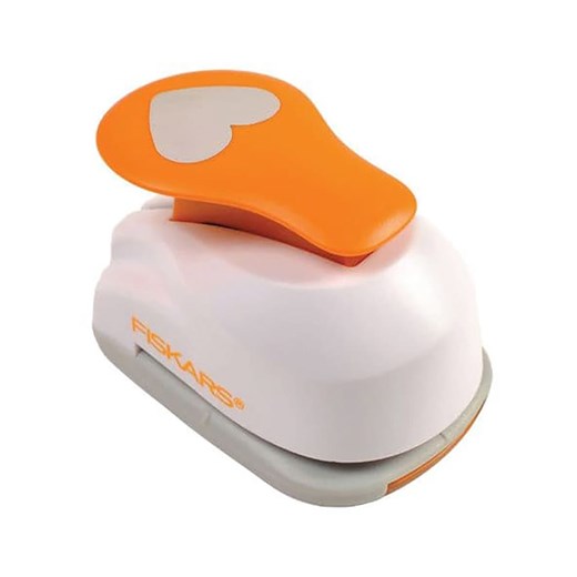 Fiskars Dziurkacz &quot;Serce&quot; w kolorze biało-pomarańczowym - 5 x 15 x 9 cm ze sklepu Limango Polska w kategorii Zabawki - zdjęcie 184218167