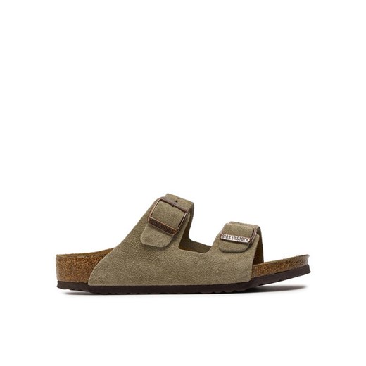 Klapki Birkenstock Arizona 1021704 D Brązowy ze sklepu eobuwie.pl w kategorii Klapki dziecięce - zdjęcie 184218506