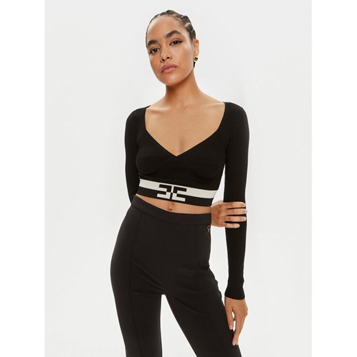 Elisabetta Franchi Bluzka MK-55S-46E2-V250 Czarny Slim Fit Elisabetta Franchi 44 MODIVO