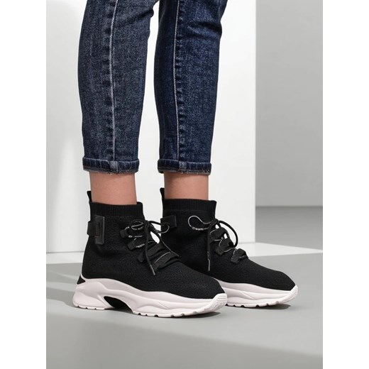 Royalfashion Sportowe wysokie sneakersy damskie Lorietea ze sklepu royalfashion.pl w kategorii Buty sportowe damskie - zdjęcie 184220185
