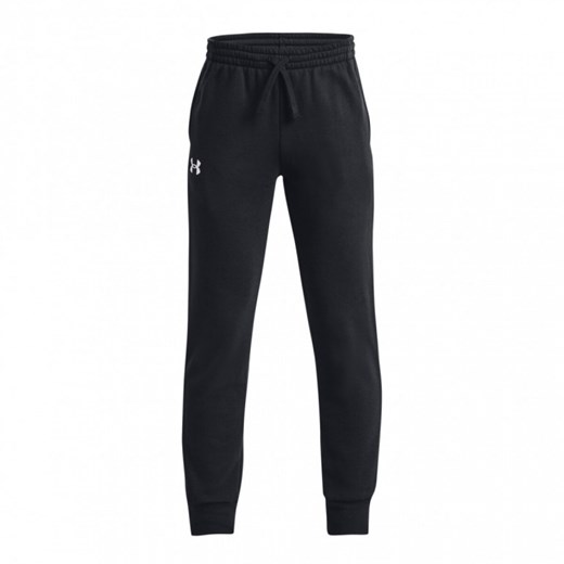 Chłopięce spodnie dresowe Under Armour UA Rival Fleece Joggers - czarne ze sklepu Sportstylestory.com w kategorii Spodnie chłopięce - zdjęcie 184221109