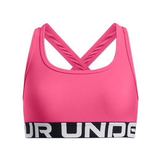 Dziewczęcy biustonosz treningowy Under Armour G Crossback Bra - różowy ze sklepu Sportstylestory.com w kategorii Bielizna dziecięca - zdjęcie 184221159