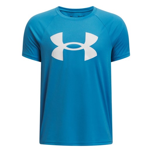 Chłopięca koszulka treningowa Under Armour UA Tech Big Logo SS - niebieska ze sklepu Sportstylestory.com w kategorii T-shirty męskie - zdjęcie 184221187