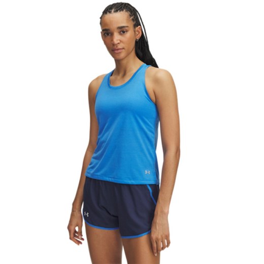 Damski top do biegania Under Armour UA Streaker Singlet - niebieski ze sklepu Sportstylestory.com w kategorii Bluzki damskie - zdjęcie 184221416