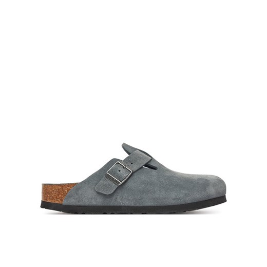 Klapki Birkenstock Boston Sfb 1030874 Szary ze sklepu eobuwie.pl w kategorii Klapki damskie - zdjęcie 184221816