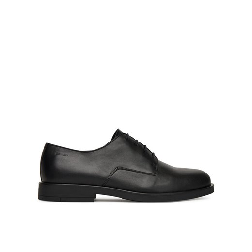 Calvin Klein Półbuty Flex Dress Derby 4Holes Lth HM0HM01895 Czarny ze sklepu MODIVO w kategorii Buty eleganckie męskie - zdjęcie 184222638