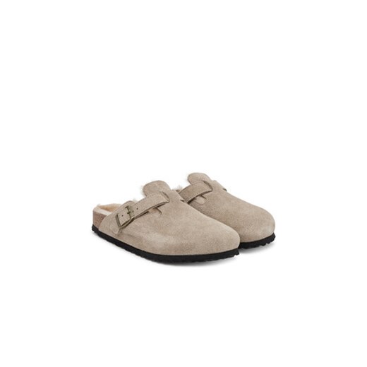 Klapki damskie BIRKENSTOCK bez zapięcia casualowe na płaskiej podeszwie 