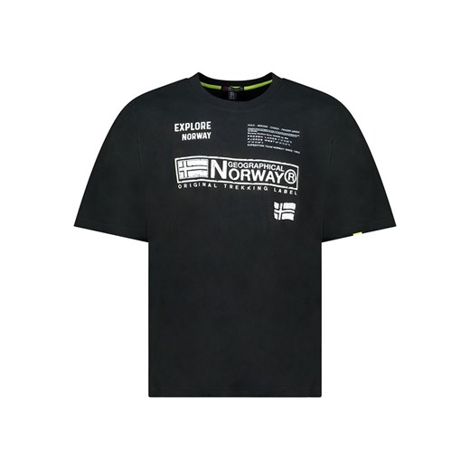 Geographical Norway Koszulka &quot;Jartin&quot; w kolorze czarnym ze sklepu Limango Polska w kategorii T-shirty męskie - zdjęcie 184226506