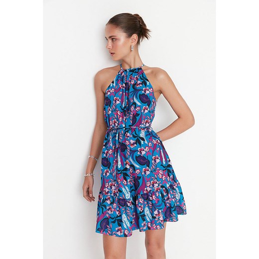 trendyol Sukienka w kolorze niebiesko-fioletowo-granatowym Trendyol 40 wyprzedaż Limango Polska