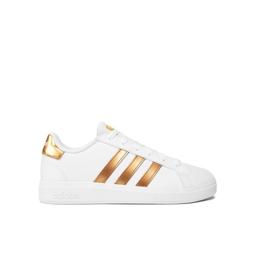 adidas Sneakersy Grand Court Sustainable Lace GY2578 Biały ze sklepu MODIVO w kategorii Buty sportowe dziecięce - zdjęcie 184227898