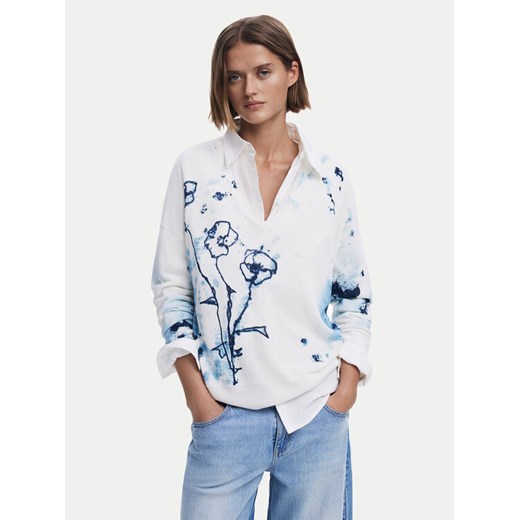 Desigual Sweter 25SWJF33 Écru Regular Fit Desigual S MODIVO