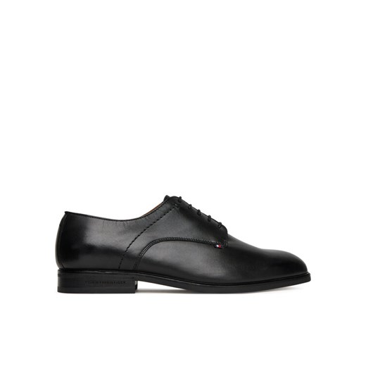Tommy Hilfiger Półbuty Hilfiger Thunit FM0FM05533 Czarny ze sklepu MODIVO w kategorii Buty eleganckie męskie - zdjęcie 184227947