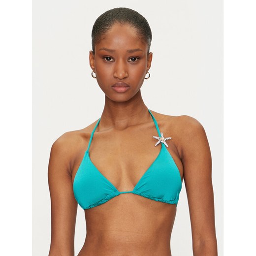 Guess Góra od bikini E5GJ23 KC692 Turkusowy ze sklepu MODIVO w kategorii Odzież plażowa - zdjęcie 184227948