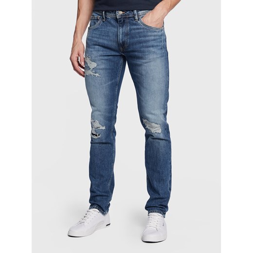 Pepe Jeans Jeansy Stanley PM206816 Granatowy Tapered Fit ze sklepu MODIVO w kategorii Jeansy męskie - zdjęcie 184227979