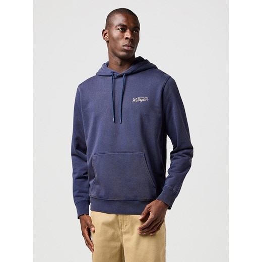WRANGLER MĘSKA BLUZA Z KAPTUREM WRANGLER AMERICANA HOODIE NAVY 112362777 ze sklepu YouNeedit.pl w kategorii Bluzy męskie - zdjęcie 184228996