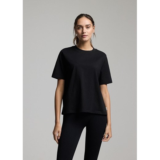 Swobodny T-shirt z ozdobnym przeszyciem na plecach Diverse S Diverse