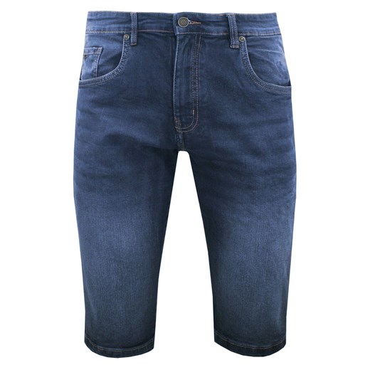 Jeansowe Męskie Szorty (Krótkie Spodenki) - Pako Jeans - Granatowe SPPJNSszortySAMOTgr ze sklepu JegoSzafa.pl w kategorii Spodenki męskie - zdjęcie 184229976
