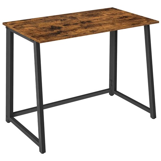Biurko składane pod laptopa rustykalny + czarny D1-K30 ze sklepu Edinos.pl w kategorii Biurka i sekretarzyki - zdjęcie 184230105