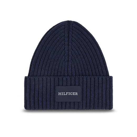 Czapka Tommy Hilfiger Monotype AM0AM12752 Granatowy ze sklepu eobuwie.pl w kategorii Czapki zimowe męskie - zdjęcie 184231279