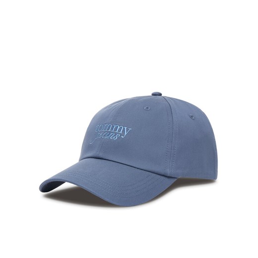 Czapka z daszkiem Tommy Hilfiger Script AW0AW17815 Szary ze sklepu eobuwie.pl w kategorii Czapki z daszkiem damskie - zdjęcie 184231307