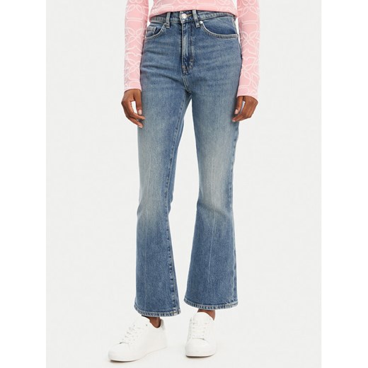 HUGO Jeansy Geflare_2 50541493 Niebieski Skinny Fit ze sklepu MODIVO w kategorii Jeansy damskie - zdjęcie 184231855