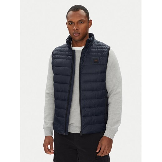 BOSS Kamizelka Odeno2 50530966 Granatowy Slim Fit ze sklepu MODIVO w kategorii Kamizelki męskie - zdjęcie 184231856